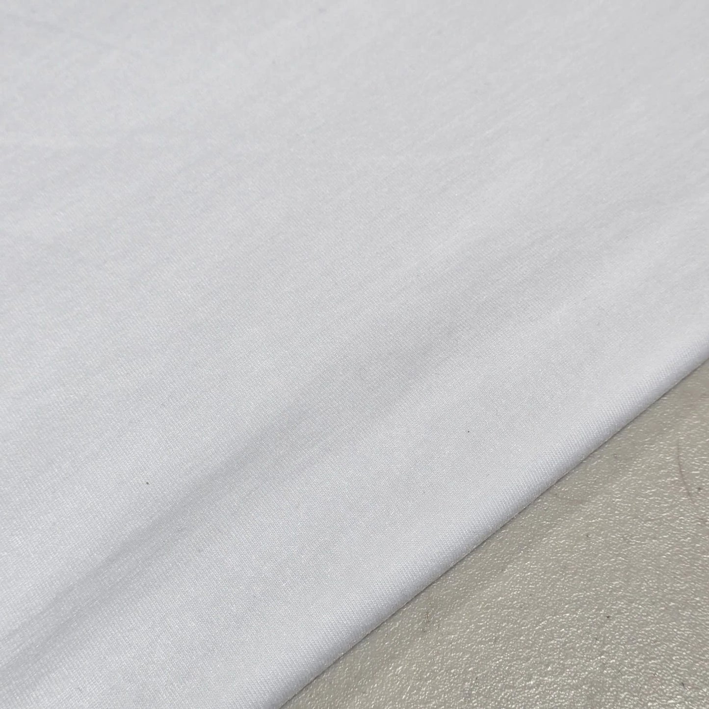 White Viscose T Shirting Knit Jersey Stretch Dress Craft Costume Fabric Material 58" Wide By The Meter