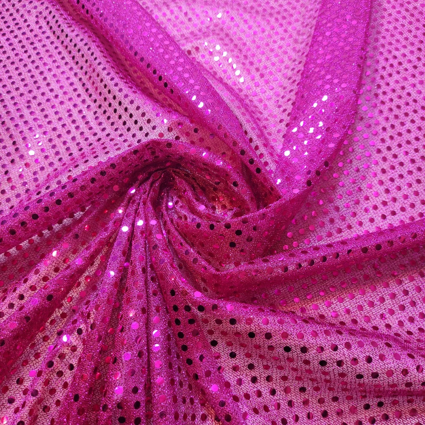 Sequin Nylon Fabric Jersey Sparkle Dress Craft Metallic Costume Material 44" Wide