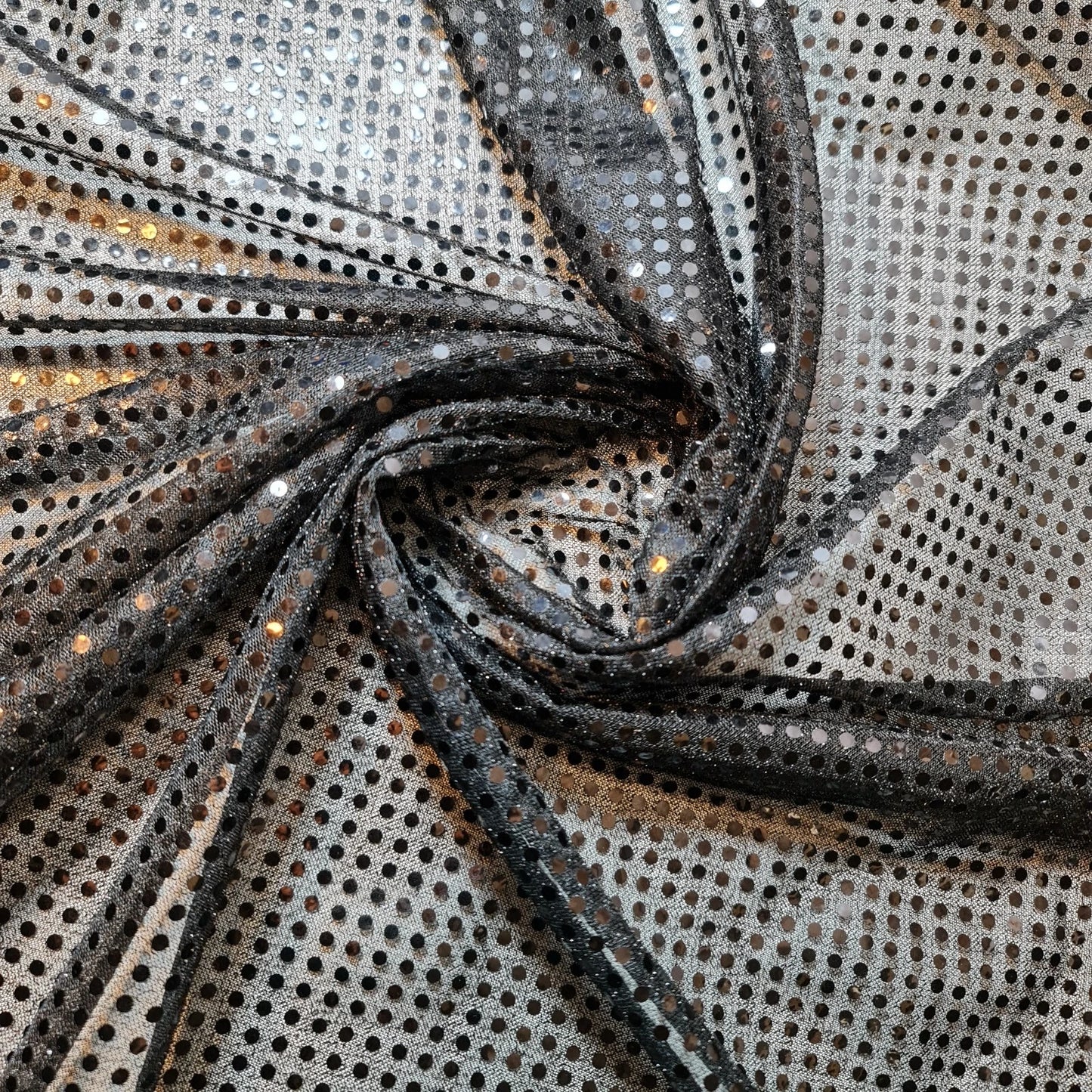 Sequin Nylon Fabric Jersey Sparkle Dress Craft Metallic Costume Material 44" Wide