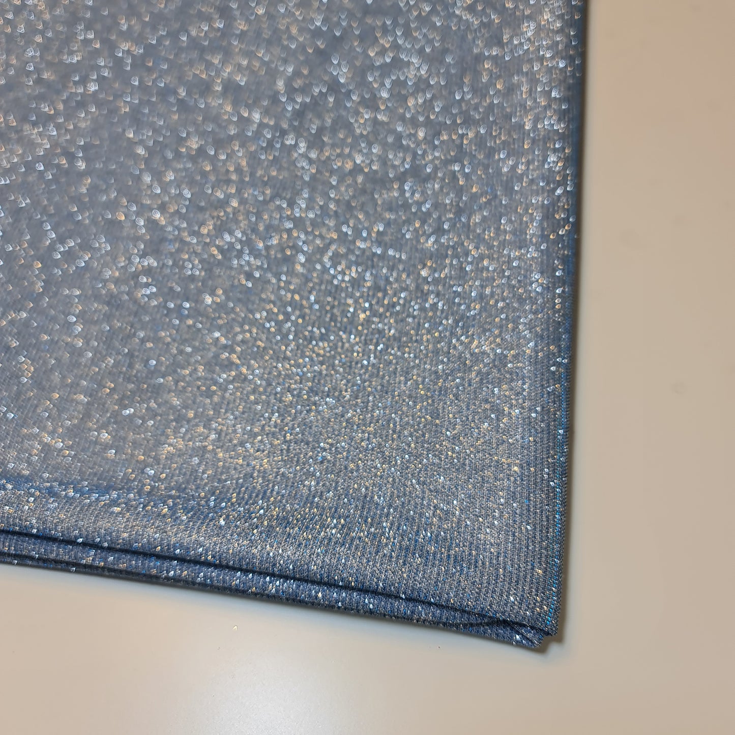 Himmelblauer, schimmernder, mondlichtglänzender, dehnbarer Nylonstoff mit Glitzer, für Kulissen, Weihnachtsdekoration, Bastel- und Kleiderstoff, 147,3 cm, Meterware