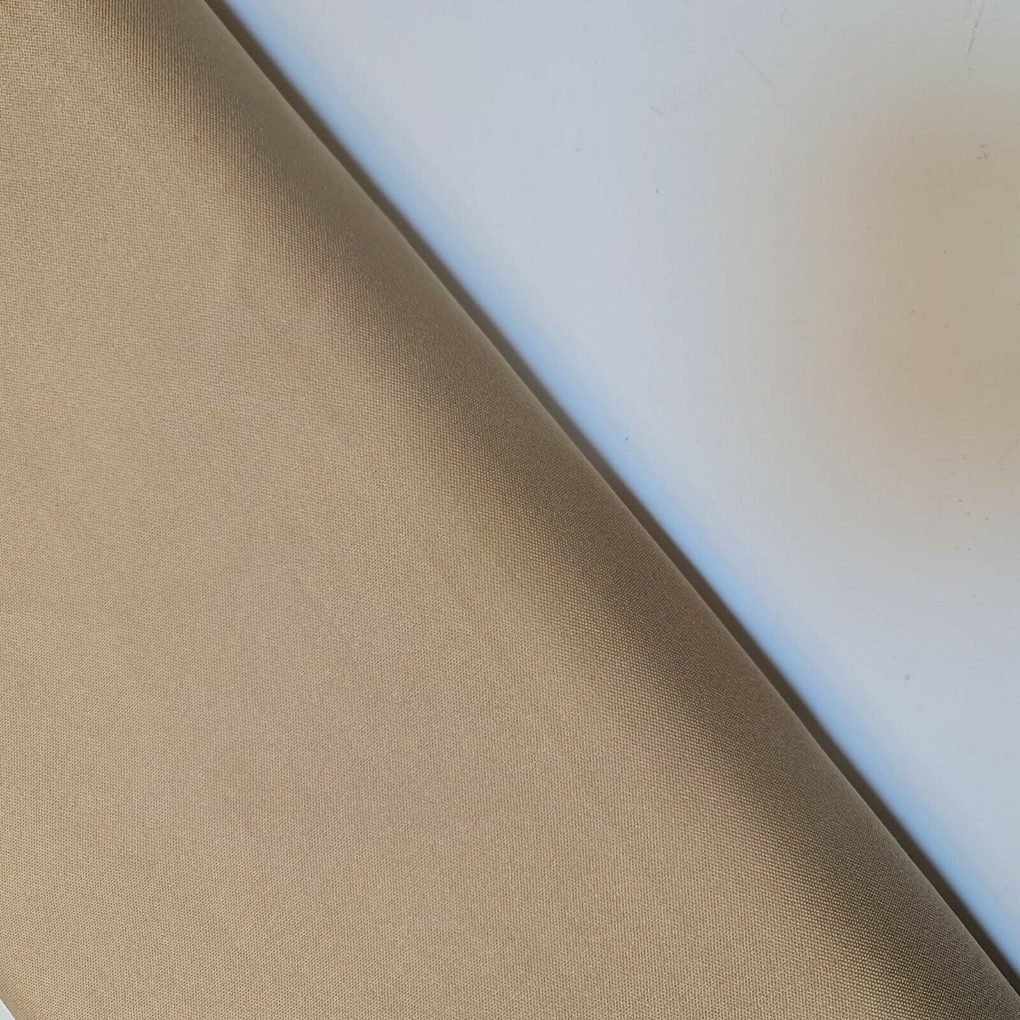 plain beige scuba crepe fabric sold by i need fabric brand online in UK