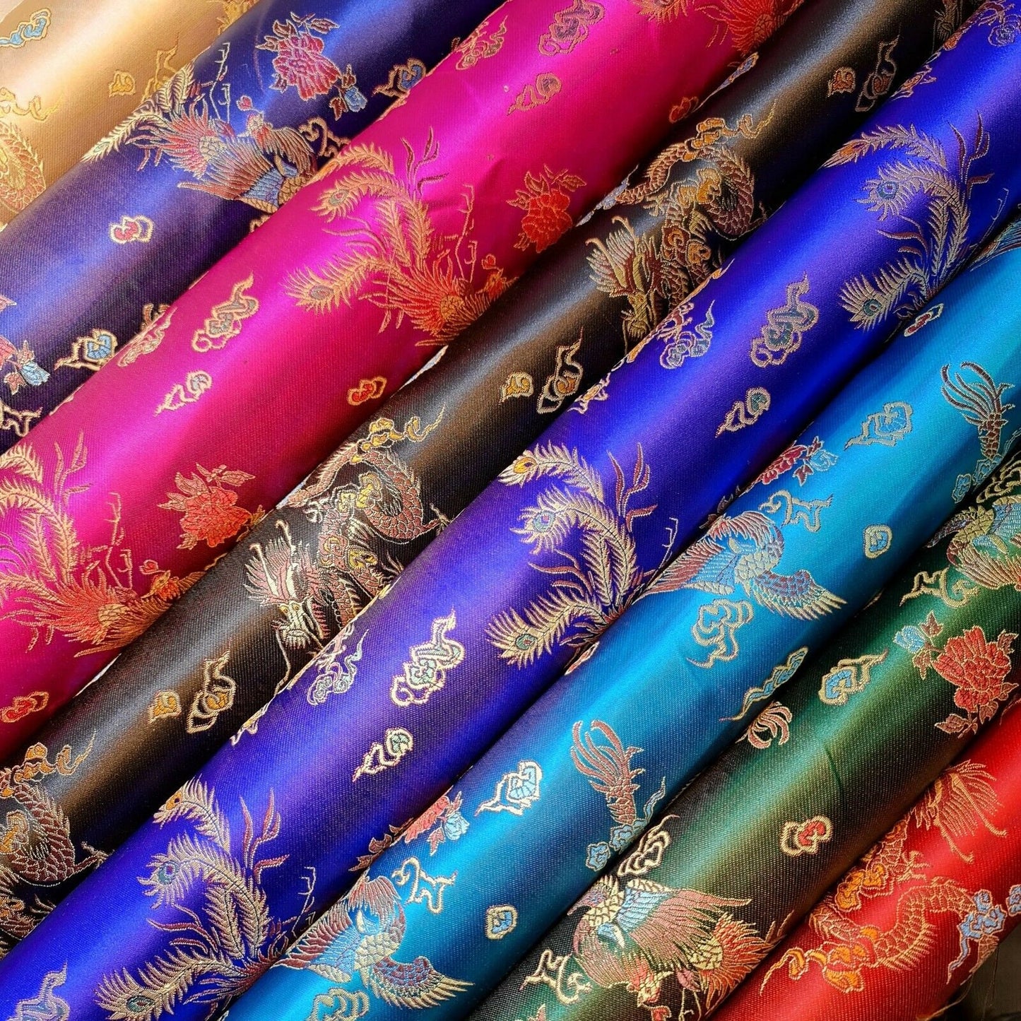 chinese silk brocade fabric uk