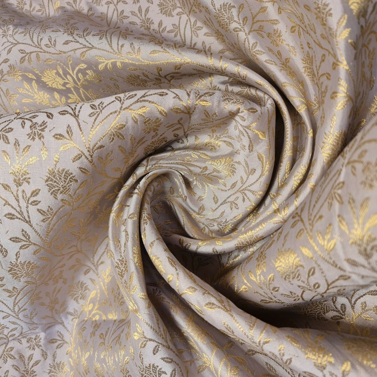 cream brocade fabric in the uk
