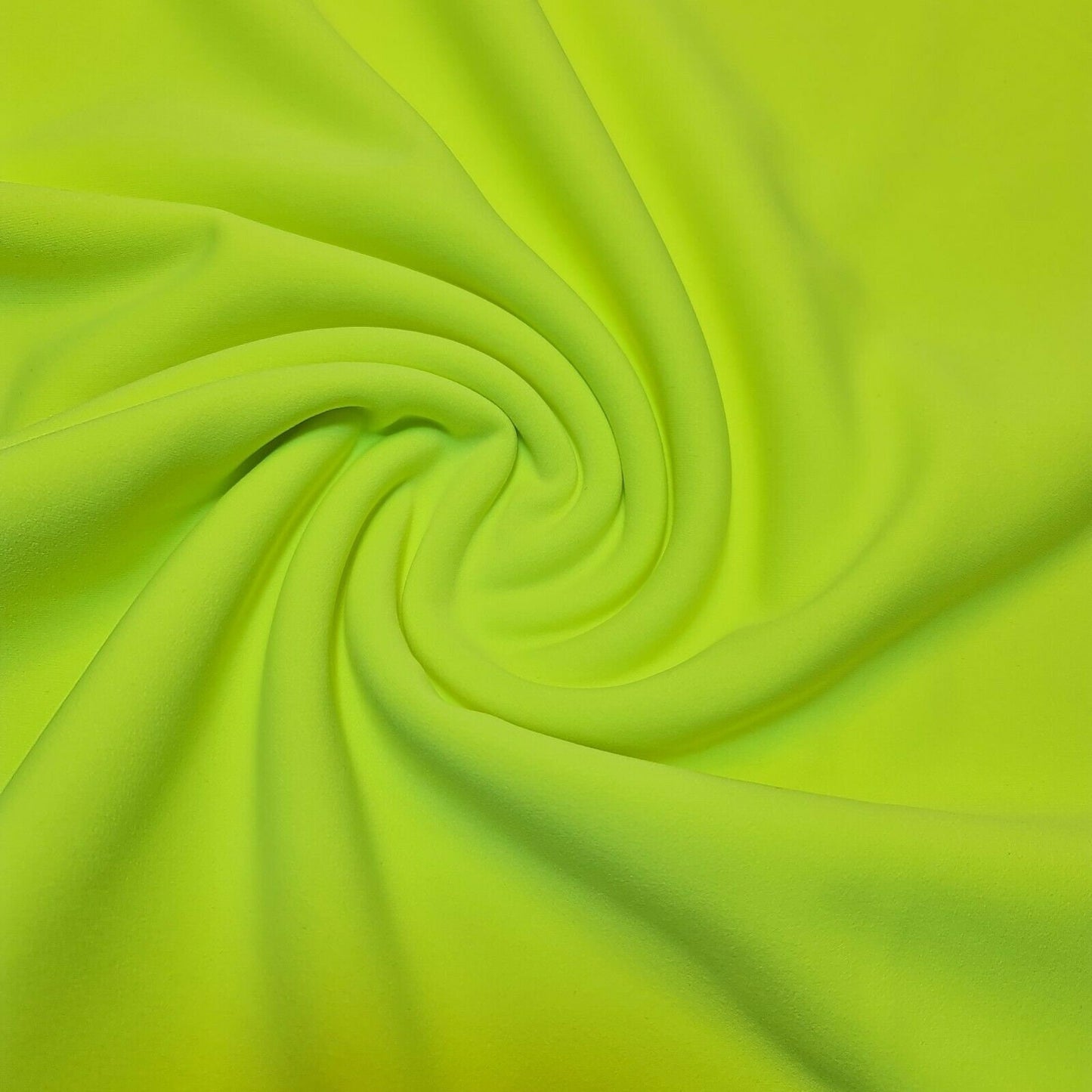 flo lime scuba crepe fabric sold by meter online in uk