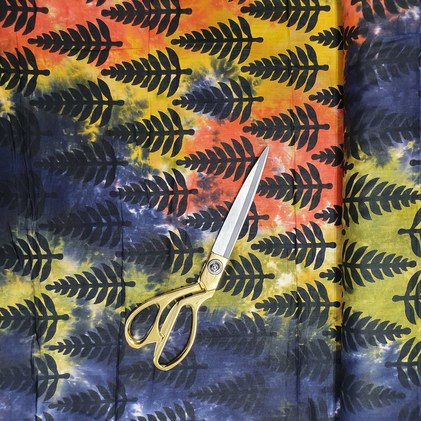 Textile Station Design 09, 100 % weicher Baumwollstoff mit indischem Druck, 111,8 cm breit, zum Nähen und Basteln