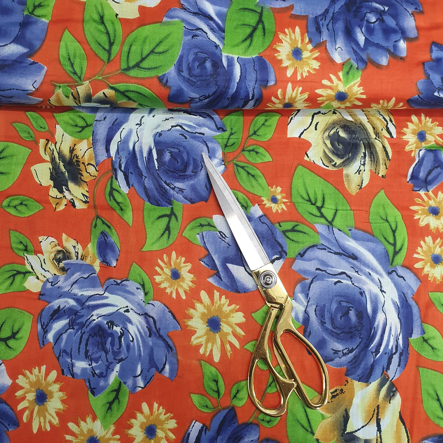 Textile Station Design 78, 100 % weicher Baumwollstoff mit indischem Druck, 111,8 cm breit, zum Nähen und Basteln