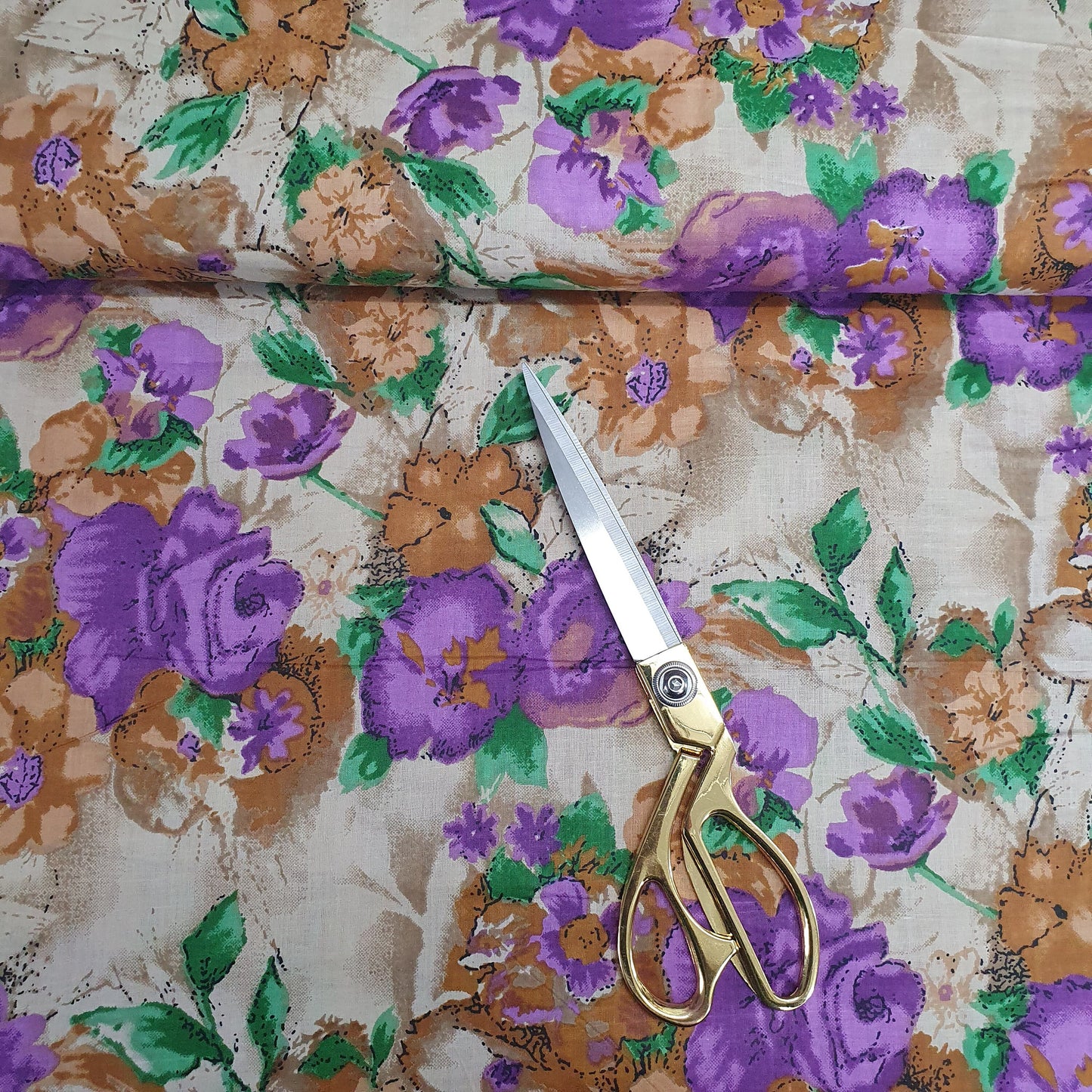 Textile Station Design 70, 100 % weicher Baumwollstoff mit indischem Druck, 111,8 cm breit, zum Schneidern und Basteln