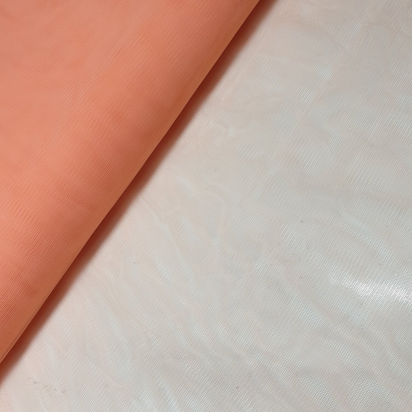 Hochwertiges Power Net, 2-Wege-Stretch-Netz, transparentes Futtermaterial, 58 Zoll (Pfirsich)