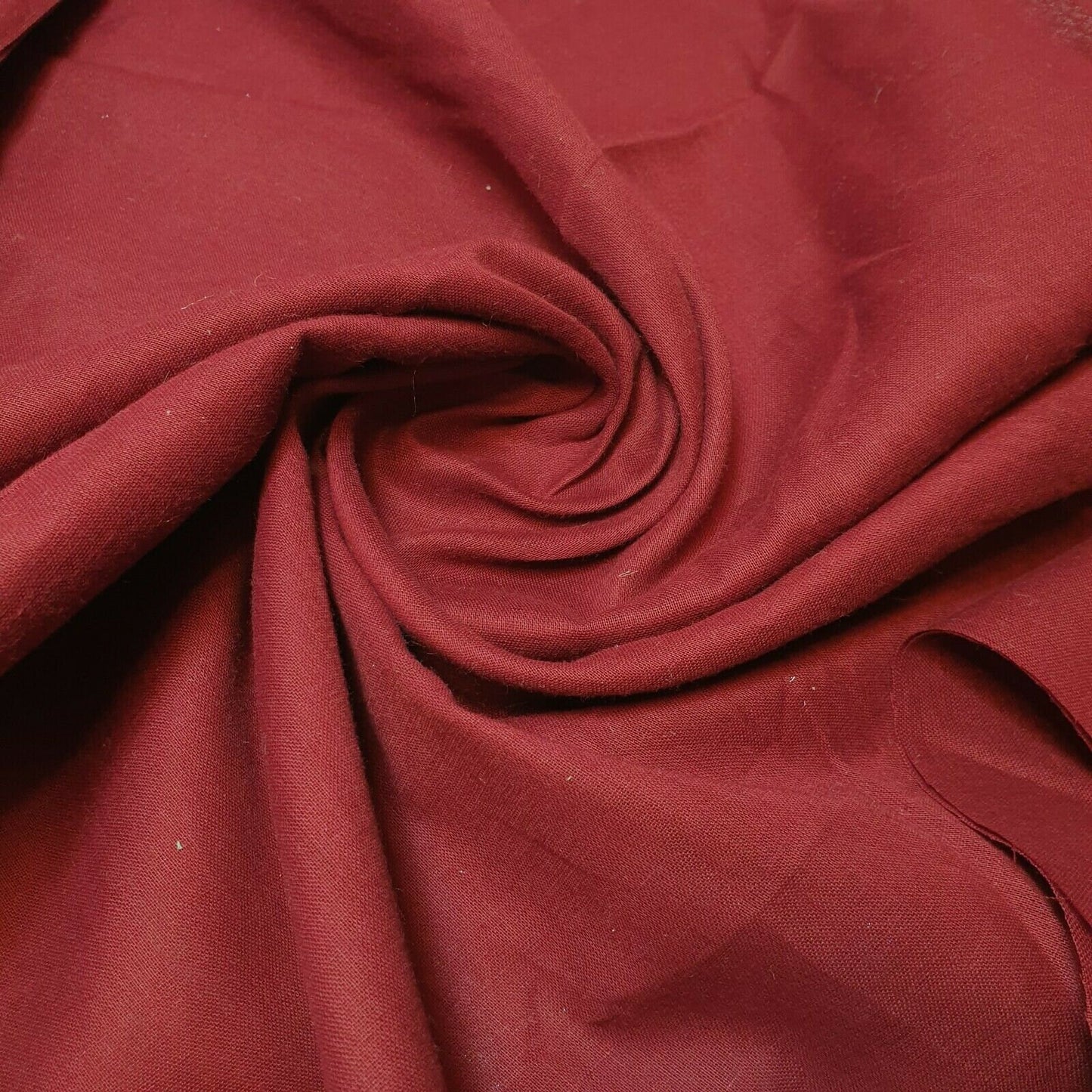 Maroon 100% Cotton Voile Rubia Cambric Mercerised Plain Lining Fabric – 44" Wide – Soft Craft Dress Material – Per Metre