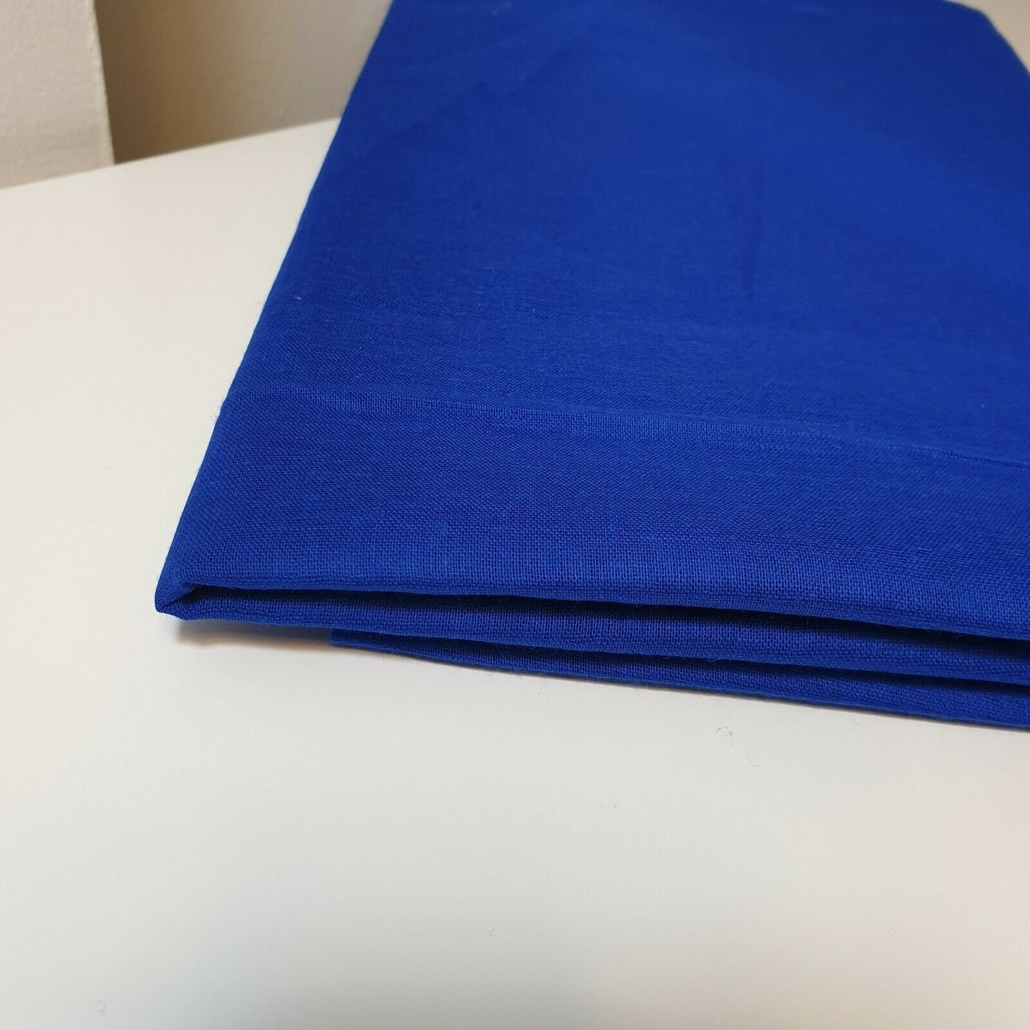 Royal Blue 100% Cotton Voile Rubia Cambric Mercerised Plain Lining Fabric – 44" Wide – Soft Craft Dress Material – Per Metre