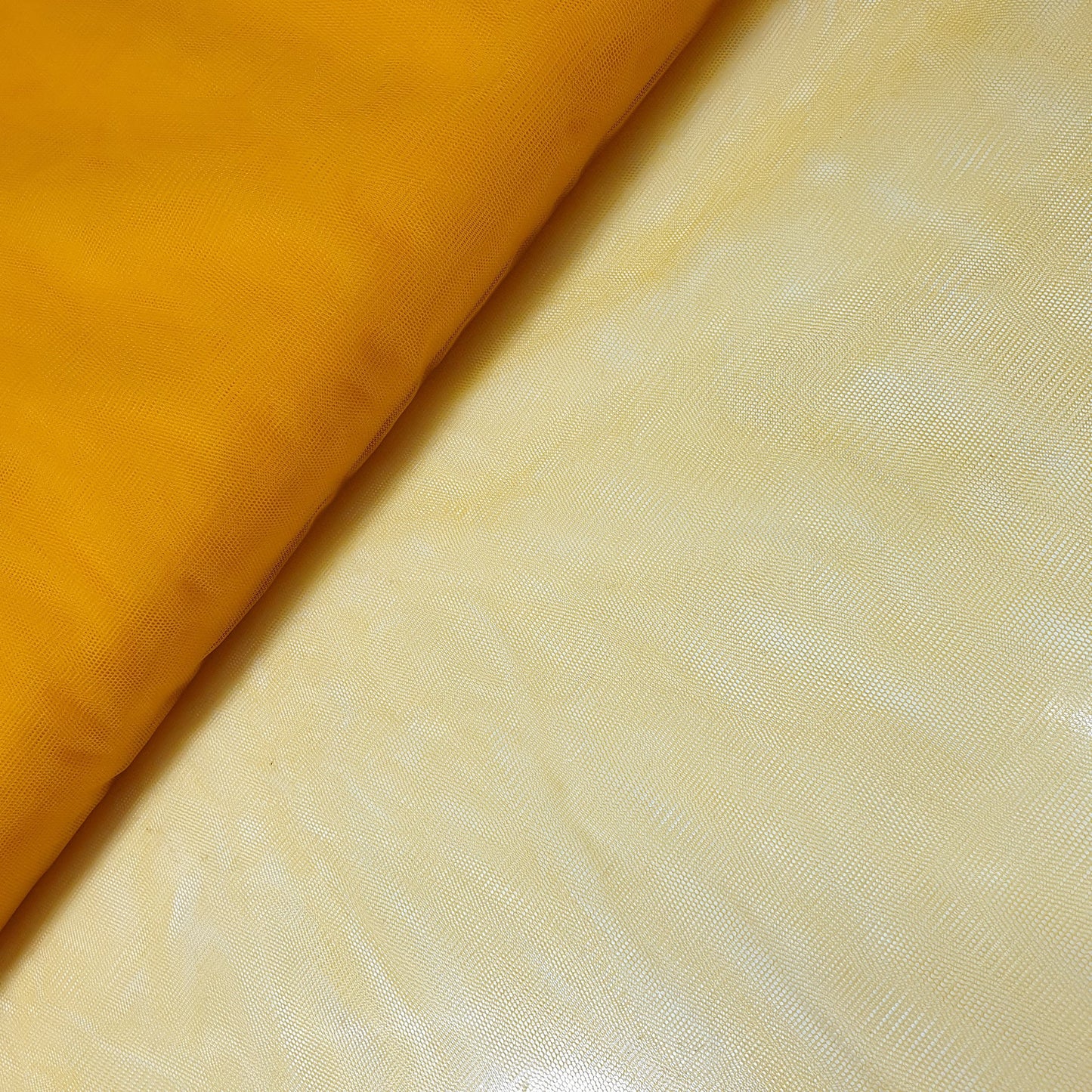 SUNSET ORANGE Premium Soft Plain Sheer Tulle Net Fabric – 45” Wide – Tutu, Fairy, Veil & Bridal Craft Material (By the Meter)