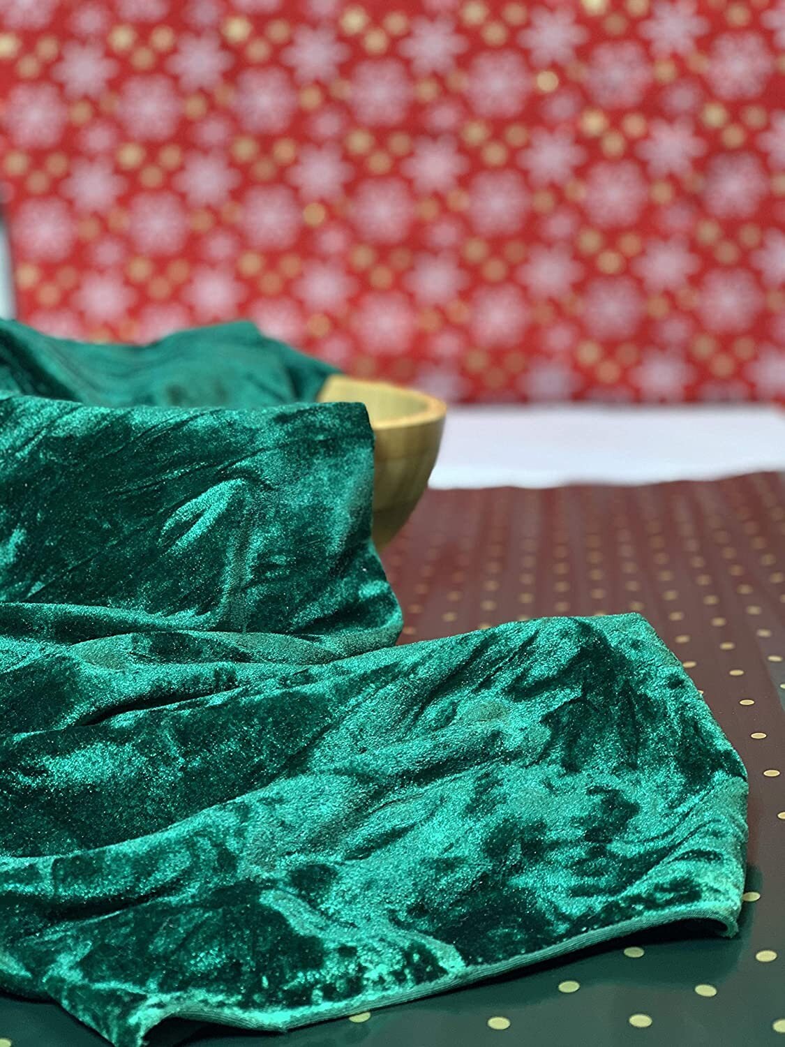 Hochwertiger Marmor-Pannesamt, 2-Wege-Stretchstoff, 152,4 cm breit, für Kleider, Bastelarbeiten, Hochzeiten (grün)