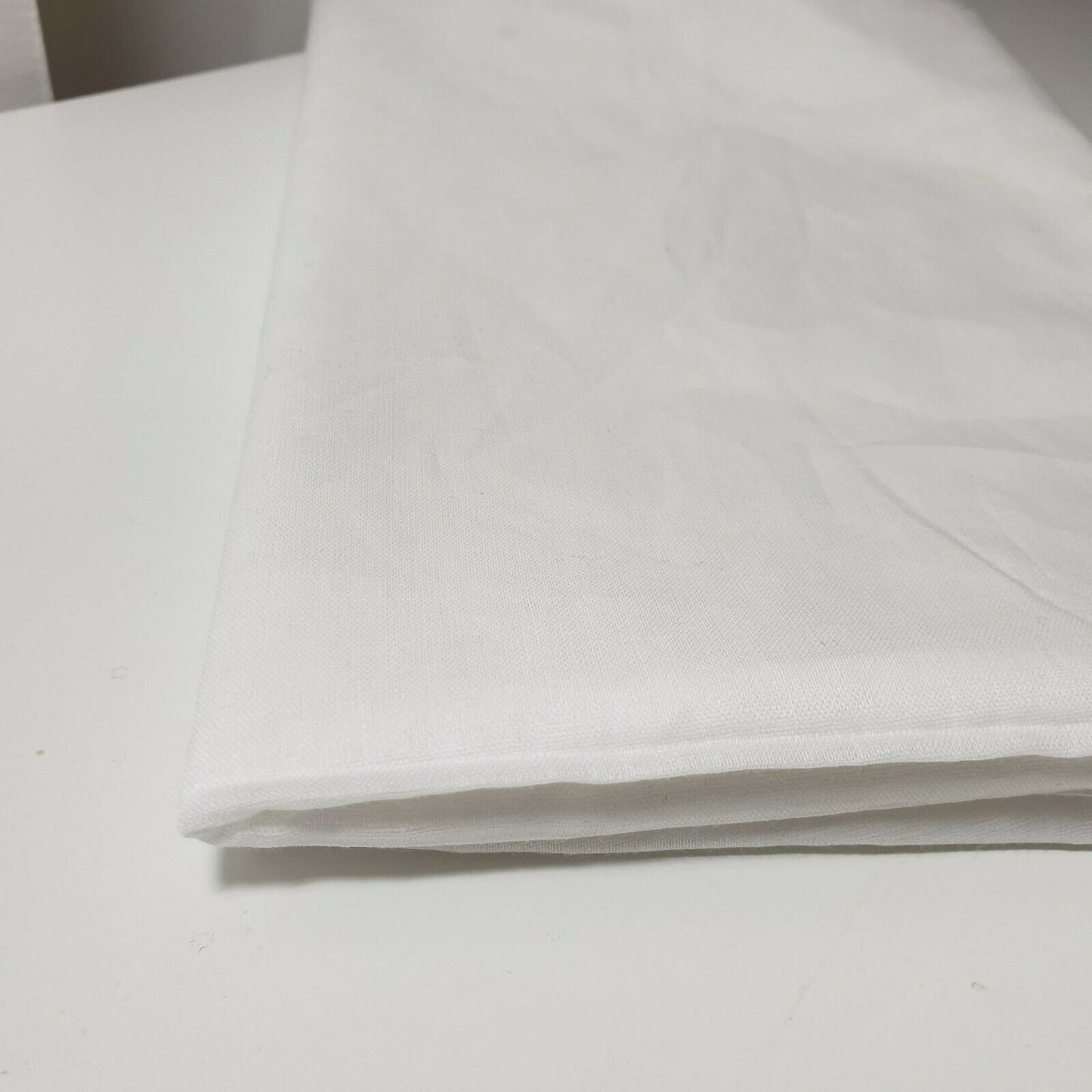 White 100% Cotton Voile Rubia Cambric Mercerised Plain Lining Fabric – 44" Wide – Soft Craft Dress Material – Per Metre