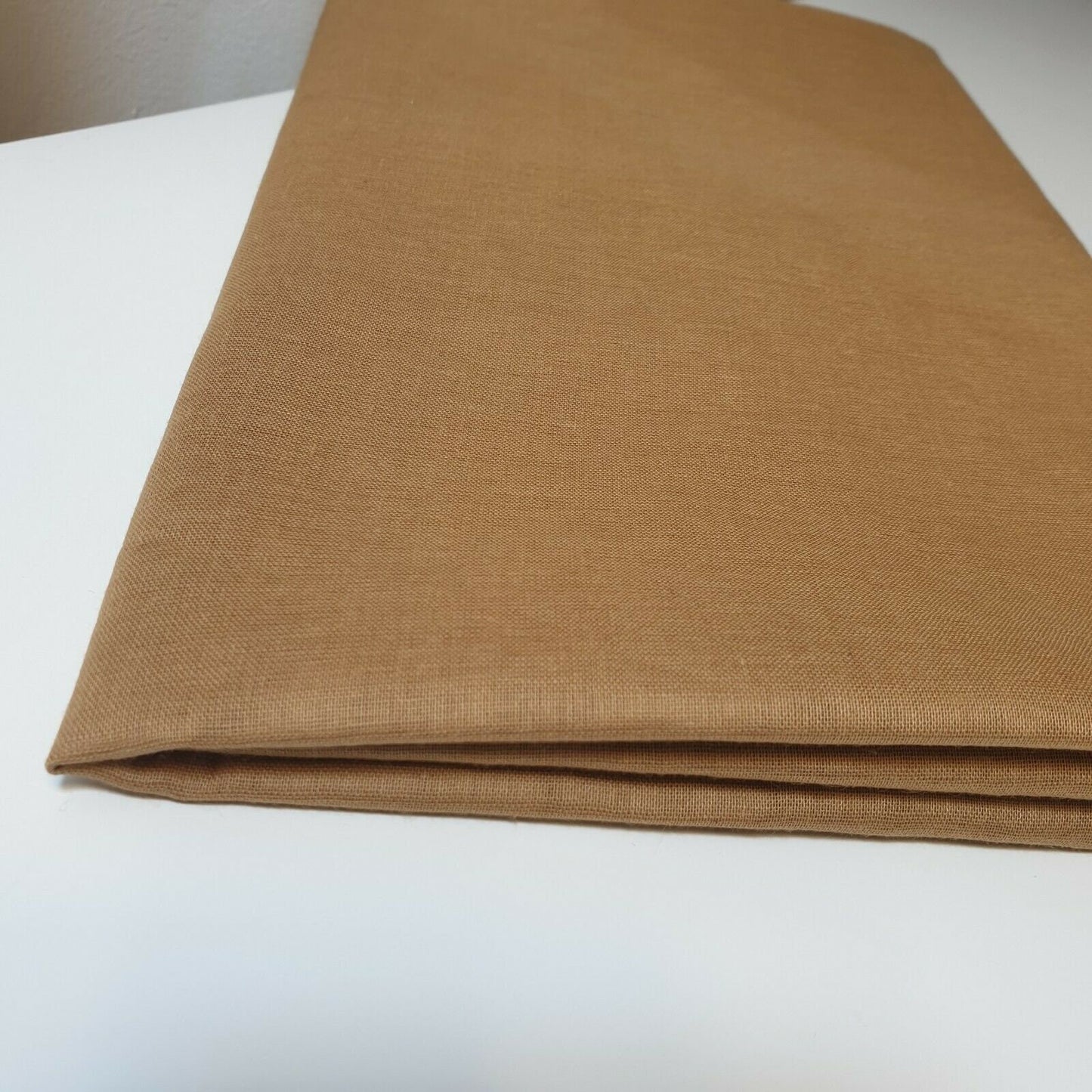 Gold 100% Cotton Voile Rubia Cambric Mercerised Plain Lining Fabric – 44" Wide – Soft Craft Dress Material – Per Metre