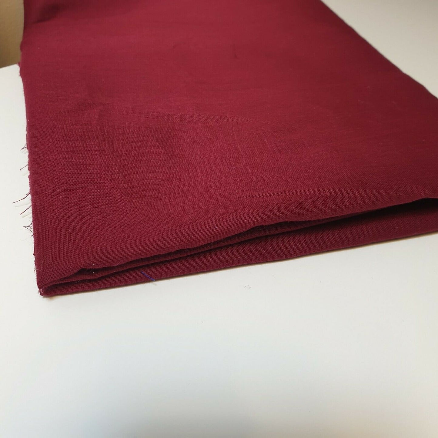 Maroon 100% Cotton Voile Rubia Cambric Mercerised Plain Lining Fabric – 44" Wide – Soft Craft Dress Material – Per Metre