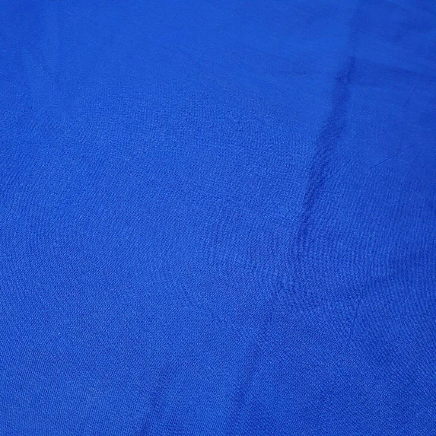 Royal Blue 100% Cotton Voile Rubia Cambric Mercerised Plain Lining Fabric – 44" Wide – Soft Craft Dress Material – Per Metre
