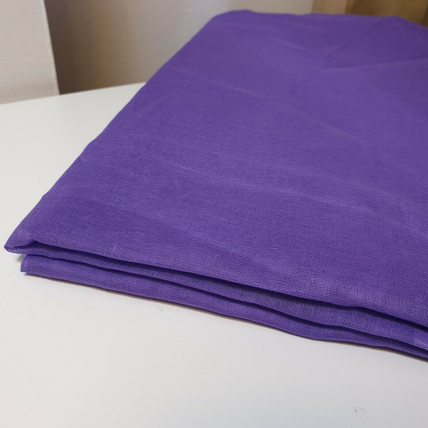 Lilac 100% Cotton Voile Rubia Cambric Mercerised Plain Lining Fabric – 44" Wide – Soft Craft Dress Material – Per Metre