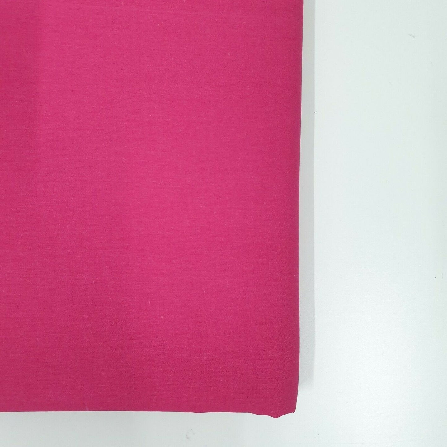 Fuchsia Pink Plain Egyptian 100% Cotton Cambric Fabric – 44” Wide – Soft Dress, Lining, Quilting & Craft Material (By the Meter)