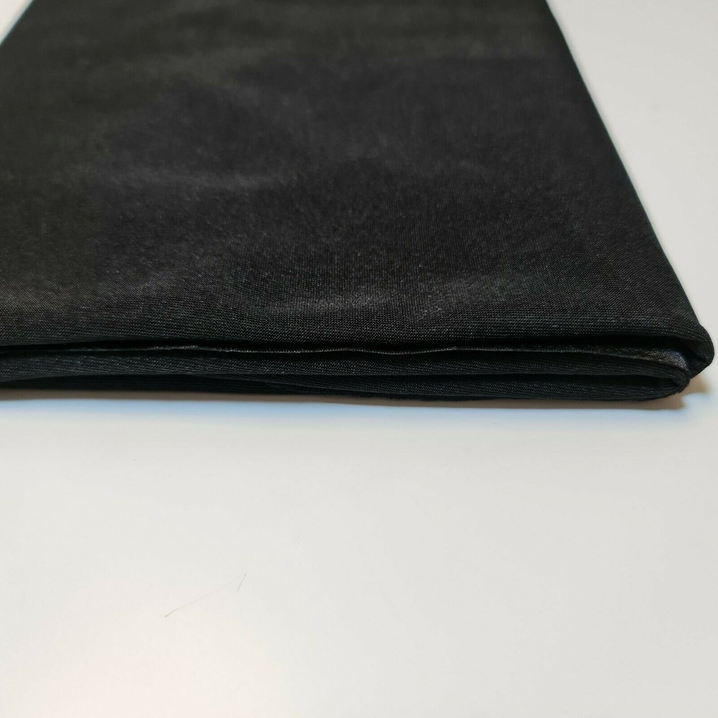 BLACK Elastane 4-Way Stretch Nylon Light Weight Spandex Dancewear Swimwear ITY Fabric 58" By The Meter
