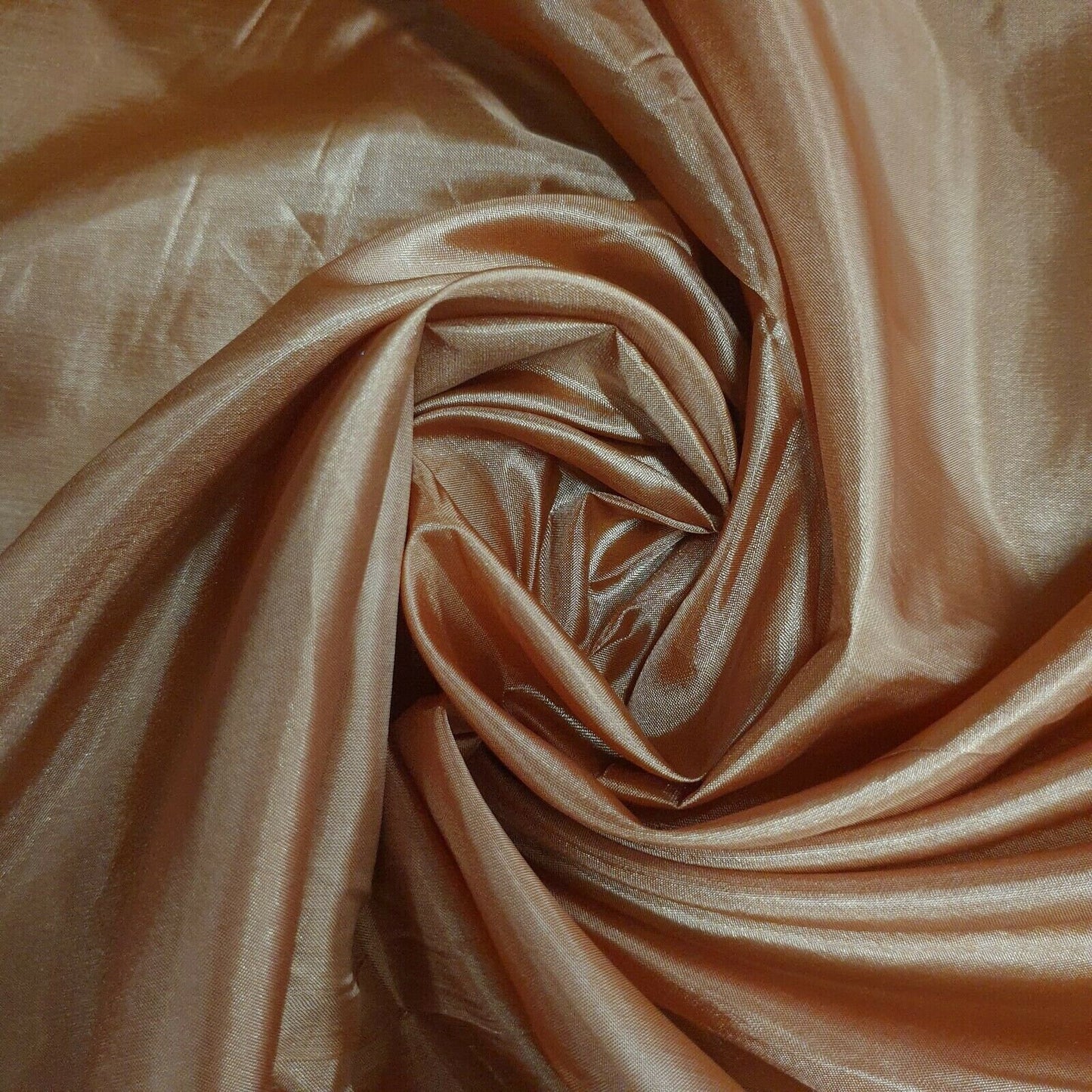 Rust Habotai Polyester Silk Lining Fabric 150cm Wide Soft Lightweight Dress Lining Material by the Metre