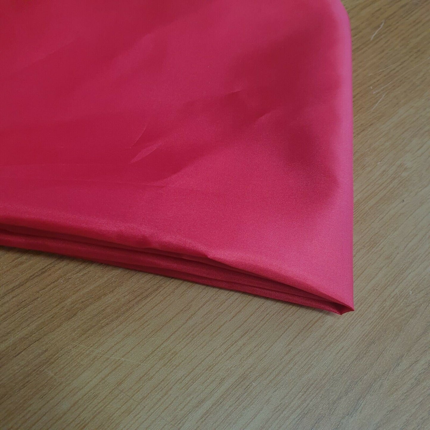 Red Habotai Polyester Silk Lining Fabric 150cm Wide Soft Lightweight Dress Lining Material by the Metre