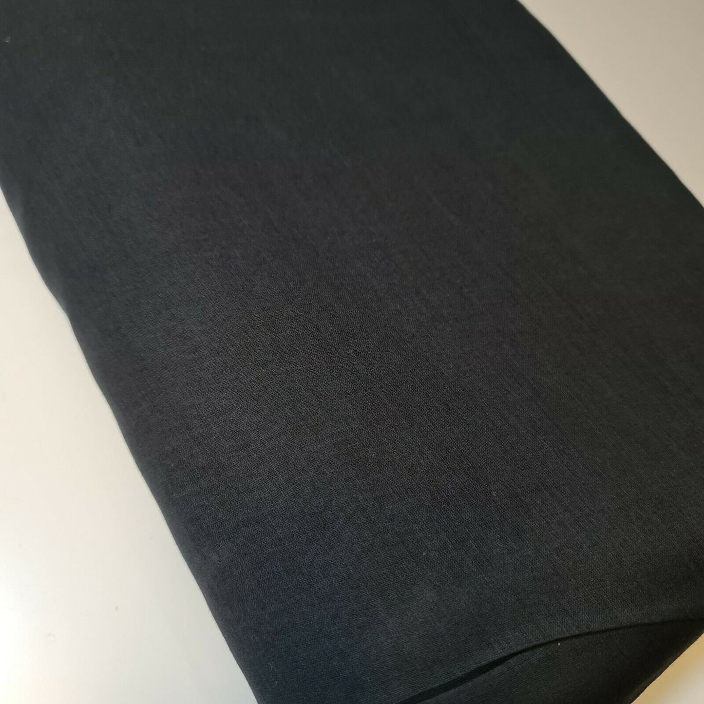 Black 100% Cotton Muslin Fabric – Sheer Gauze, Plain Weave – 44” Wide – Dress Lining, Crafts & More (By the Meter)