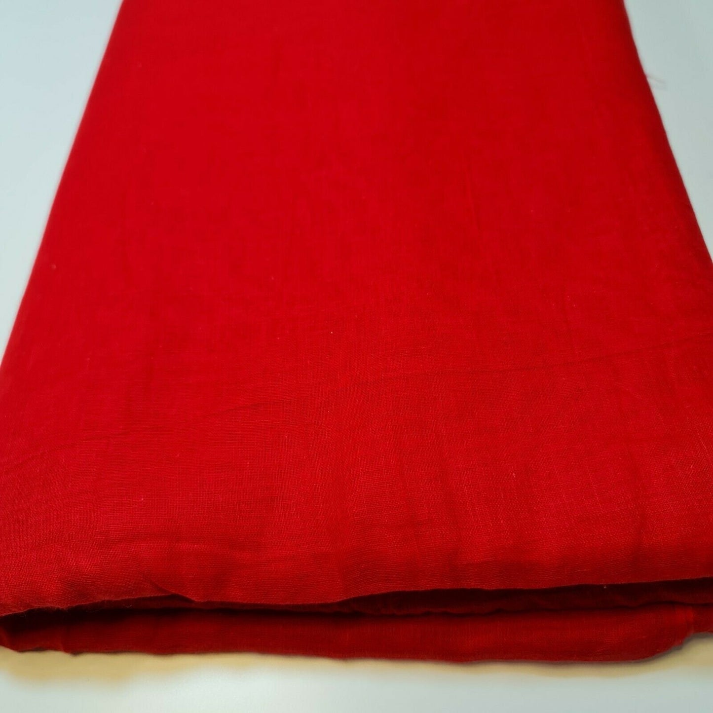 Red 100% Cotton Muslin Fabric – Sheer Gauze, Plain Weave – 44” Wide – Dress Lining, Crafts & More (By the Meter)