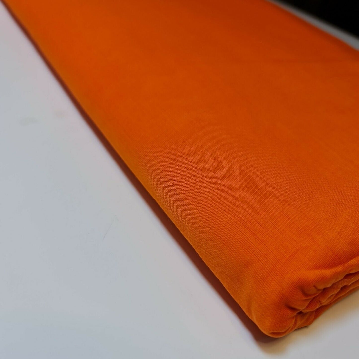 Orange 100% Cotton Muslin Fabric – Sheer Gauze, Plain Weave – 44” Wide – Dress Lining, Crafts & More (By the Meter)