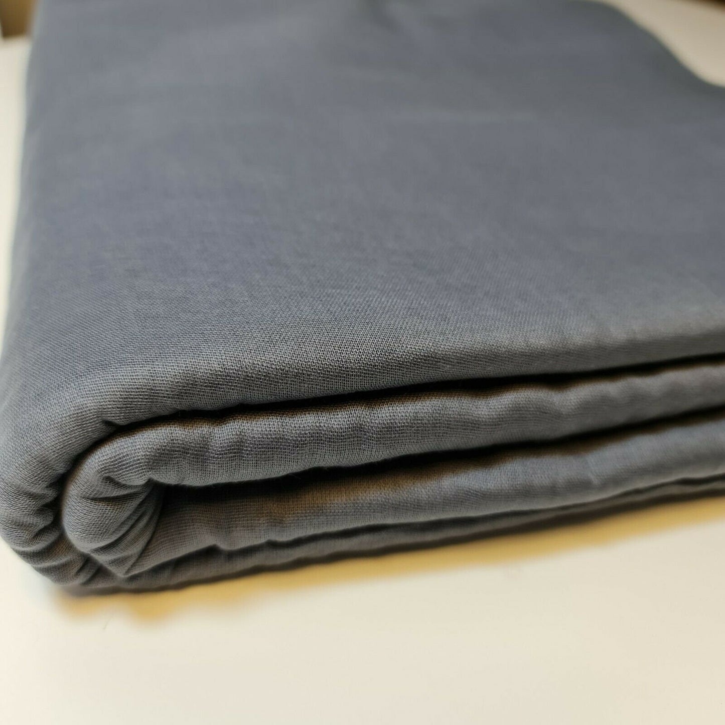 Grey 100% Cotton Muslin Fabric – Sheer Gauze, Plain Weave – 44” Wide – Dress Lining, Crafts & More (By the Meter)