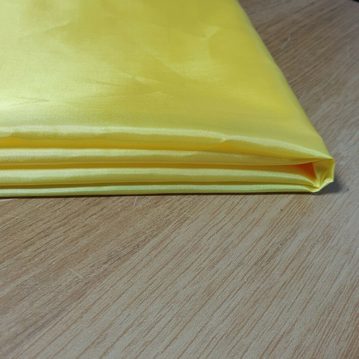 Yellow Habotai Polyester Silk Lining Fabric 150cm Wide Soft Lightweight Dress Lining Material by the Metre