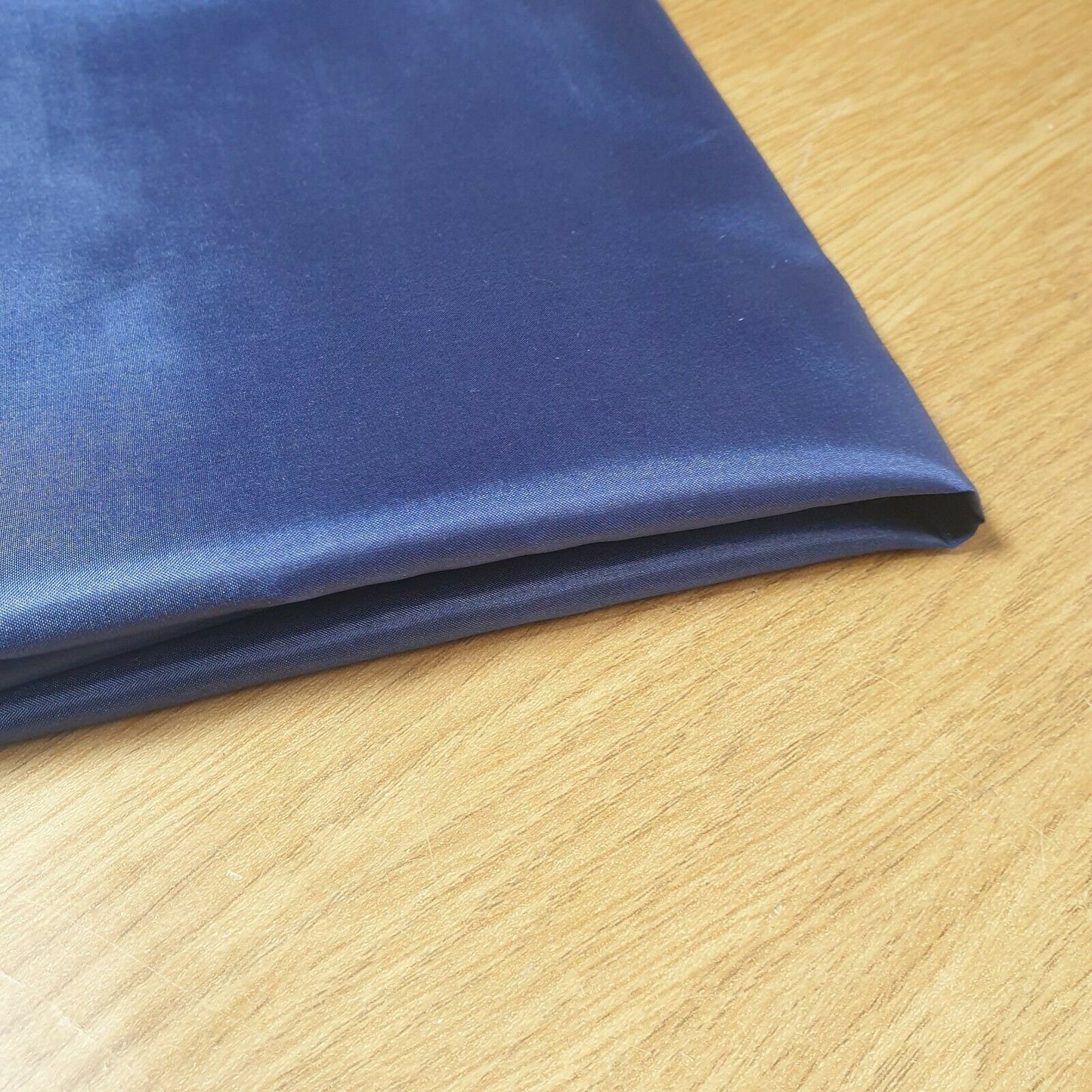 Navy Blue Habotai Polyester Silk Lining Fabric 150cm Wide Soft Lightweight Dress Lining Material by the Metre