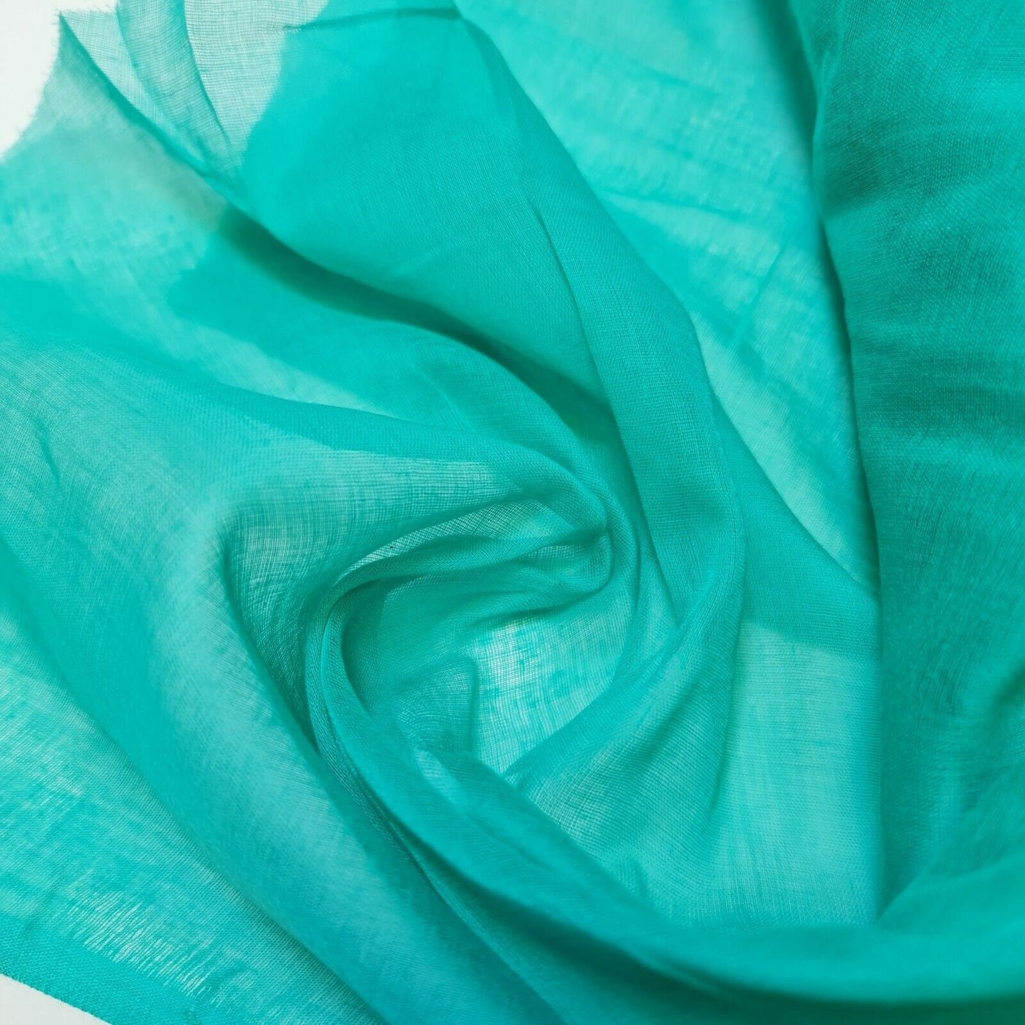Mint 100% Cotton Muslin Fabric – Sheer Gauze, Plain Weave – 44” Wide – Dress Lining, Crafts & More (By the Meter)