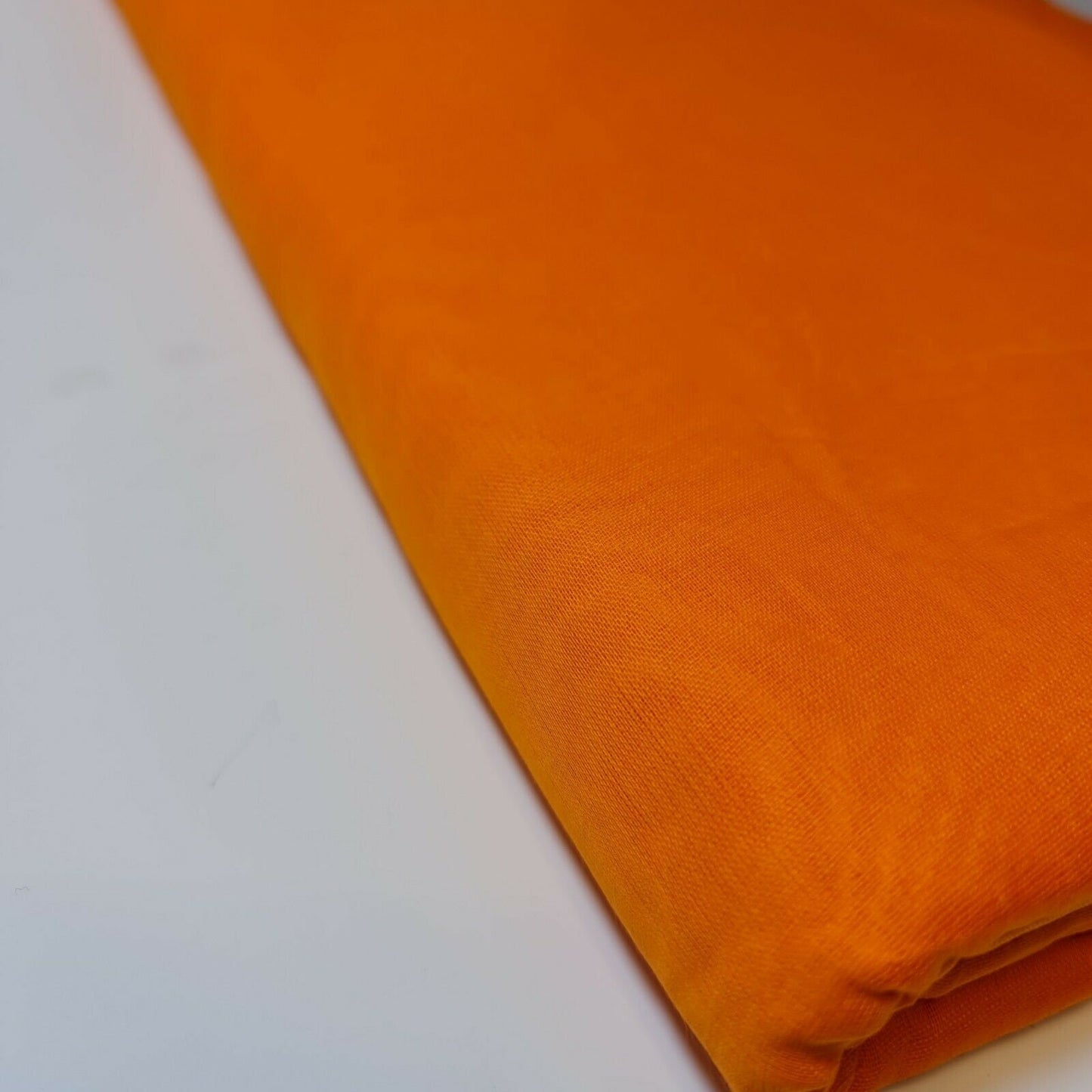 Bright Orange 100% Cotton Muslin Fabric – Sheer Gauze, Plain Weave – 44” Wide – Dress Lining, Crafts & More (By the Meter)