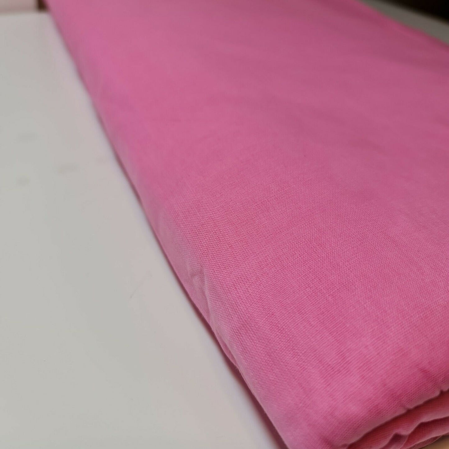 Pink 100% Cotton Muslin Fabric – Sheer Gauze, Plain Weave – 44” Wide – Dress Lining, Crafts & More (By the Meter)