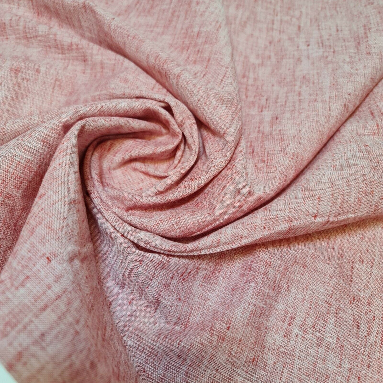 Red Shot 100% Natural Cotton Linen Fabric Soft Mélange Dress Craft Qui – I  Need Fabrics