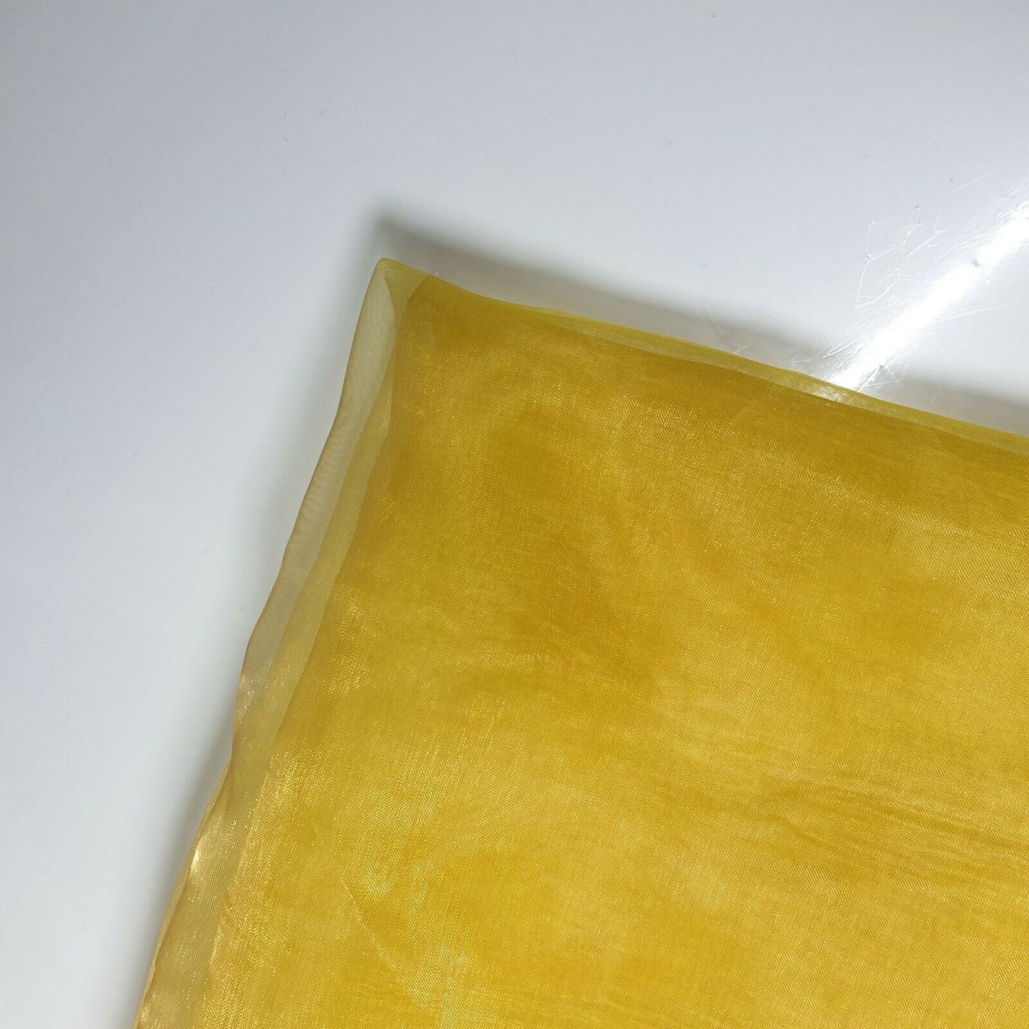 Transparenter Organzastoff, Voile-Vorhang, Hochzeitsstoff, 150 cm, Organza, Meterware (Apfelwein)