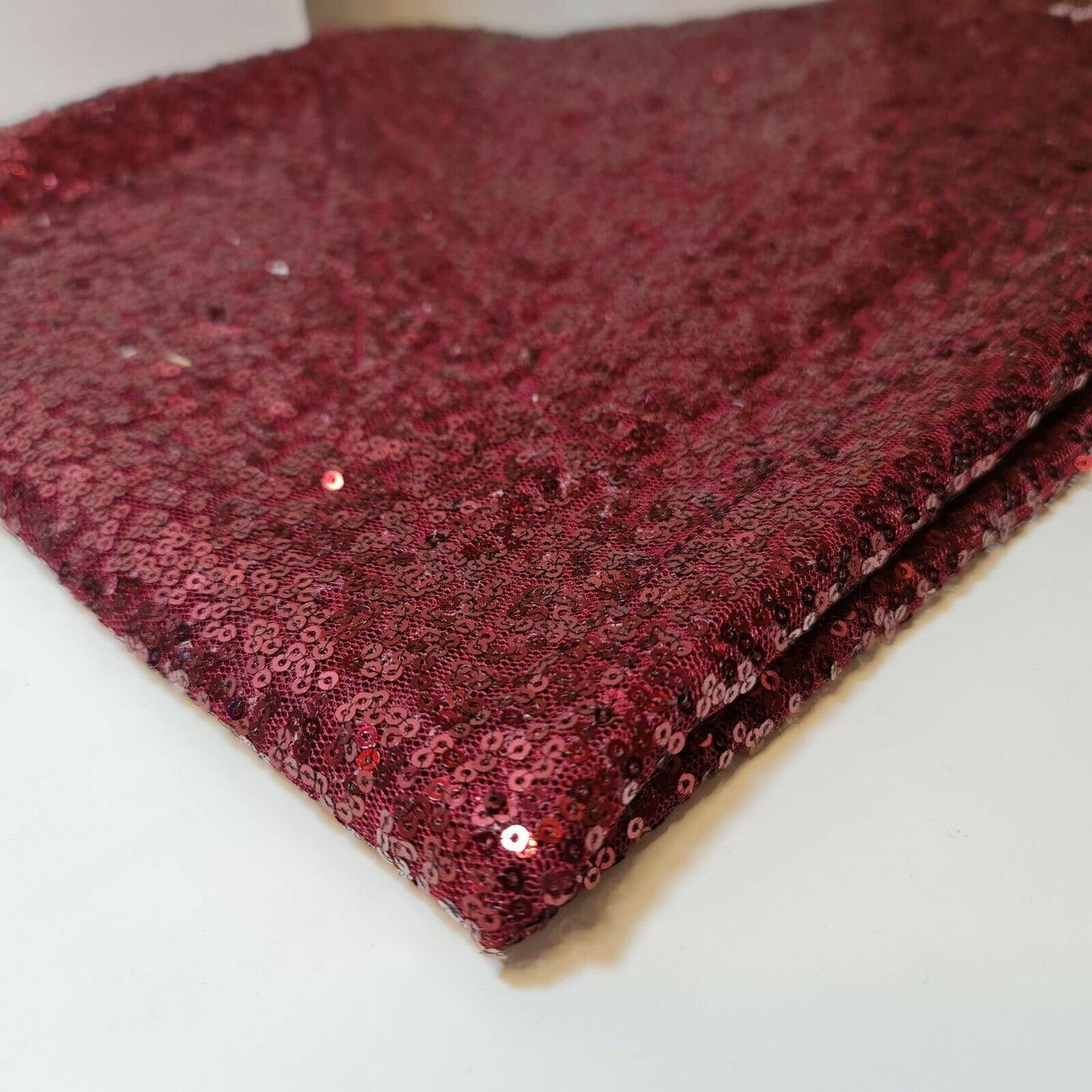 Paillettenstoff, glitzernd, glänzend, glitzernd, für Kleider, Bastelarbeiten, Tischdecken, 127 cm (Kastanienbraun)