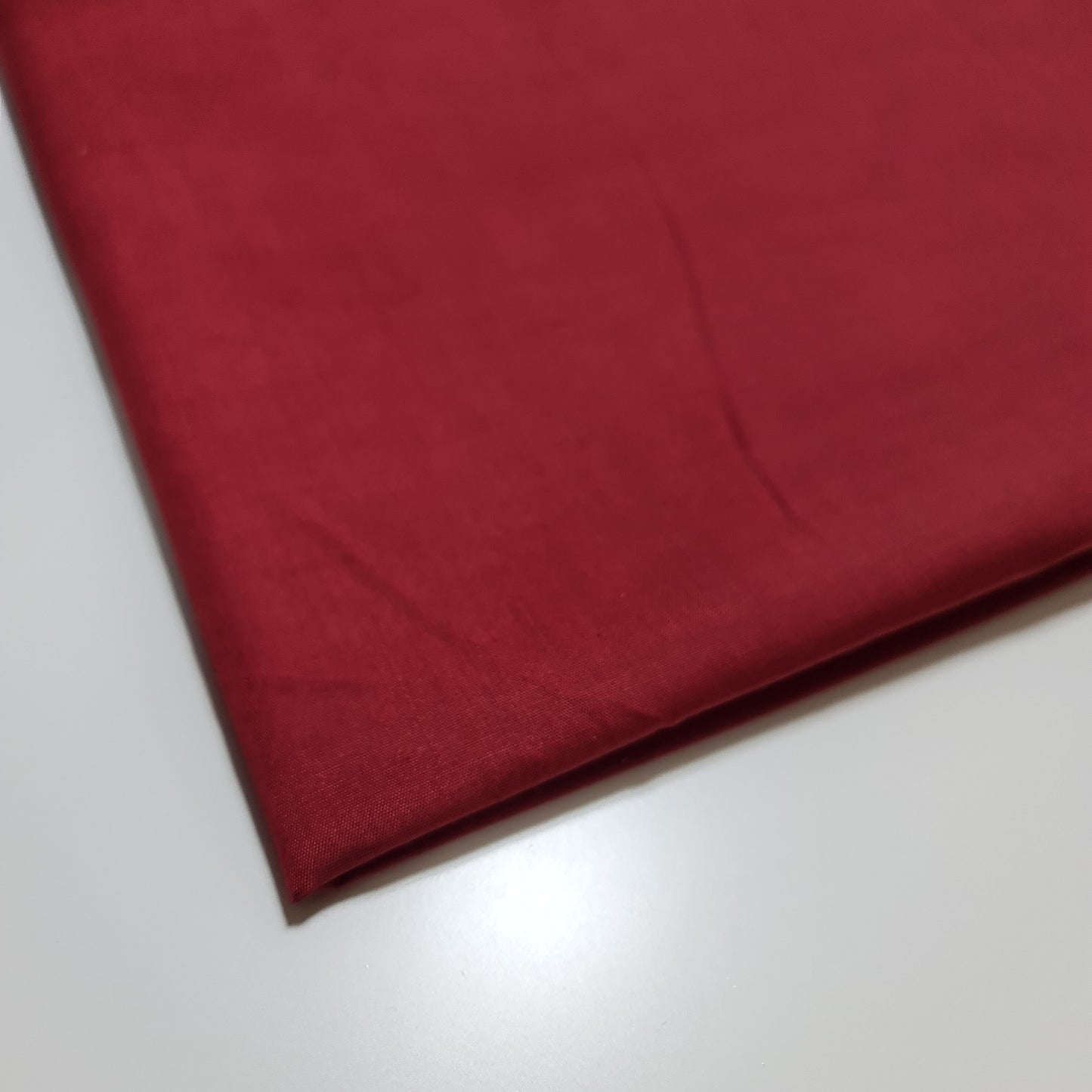 Unifarbener Polycotton-Stoff, Planenstoff, Kleiderbastelmaterial, 50 Farben, 112 cm (Weinrot)