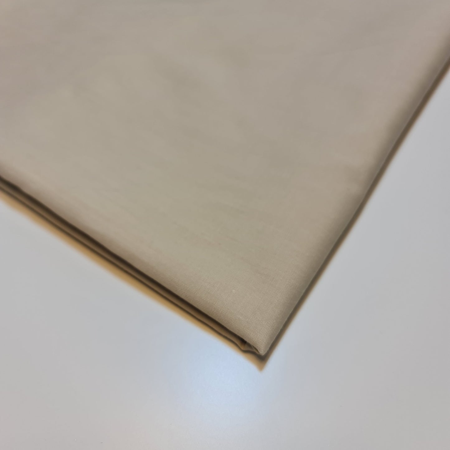 Unifarbener Polycotton-Stoff, Planenstoff, Kleider- und Bastelmaterial, 50 Farben, 112 cm (Beige)