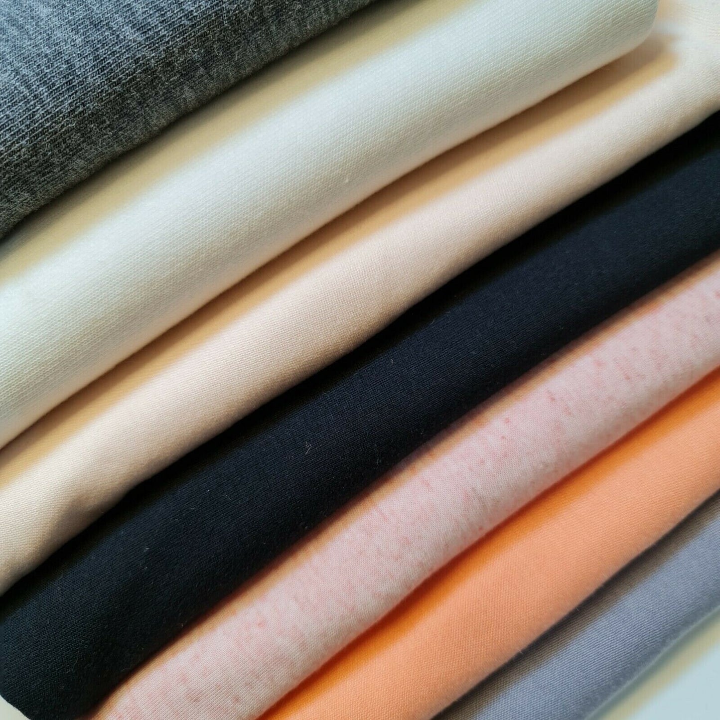 Viscose Jersey Fabric 4Way Stretch Polyester Elastane Blend Dress Material 58" (Grey)