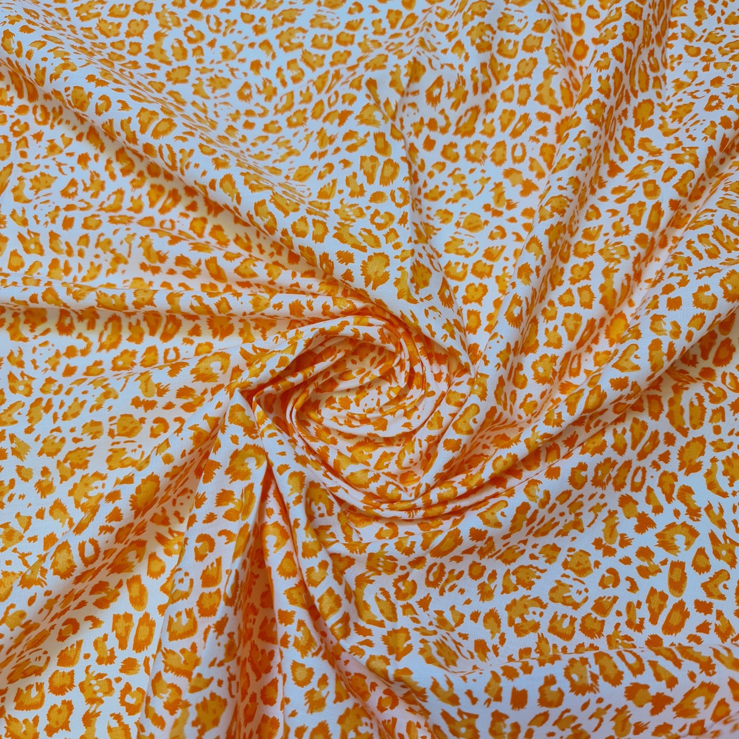 100% Cotton Poplin Leopard Print Soft Dress Craft Material Fabric Meter 44" (Print -9)