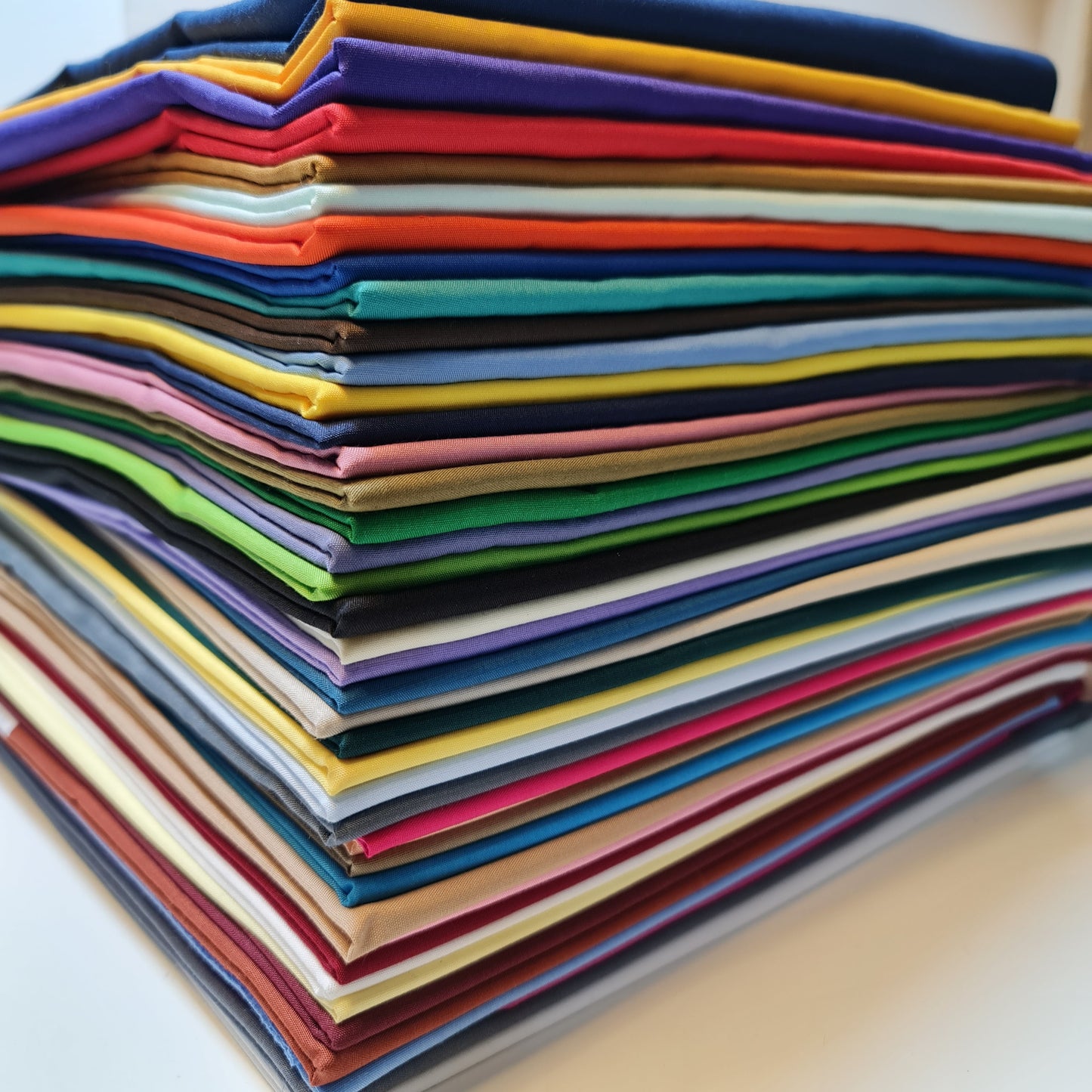 Unifarbener Polycotton-Stoff, Planenstoff, Kleiderbastelmaterial, 50 Farben, 112 cm (Limettengrün)
