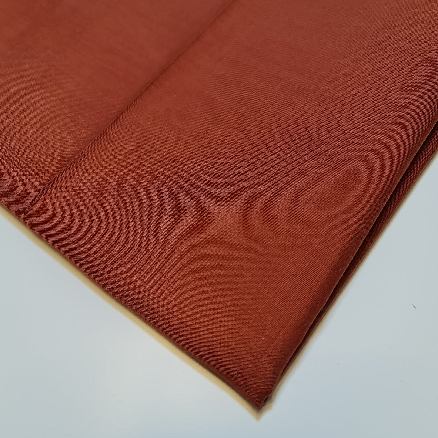 Unifarbener Polycotton-Stoff, Planenstoff, Kleider- und Bastelmaterial, 50 Farben, 112 cm (Rost)