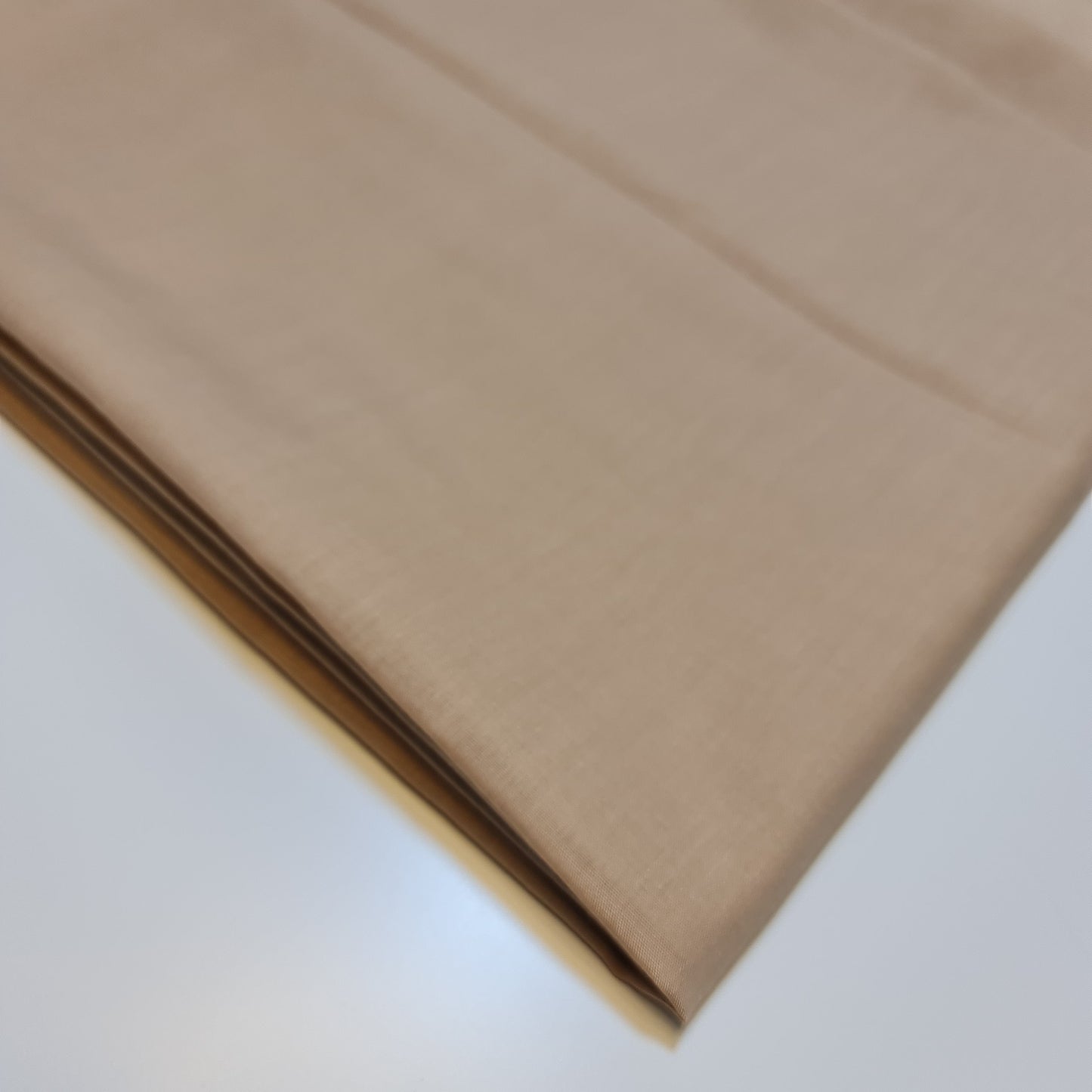 Unifarbener Polycotton-Stoff, Planenstoff, Kleider- und Bastelmaterial, 50 Farben, 112 cm (Taupe)