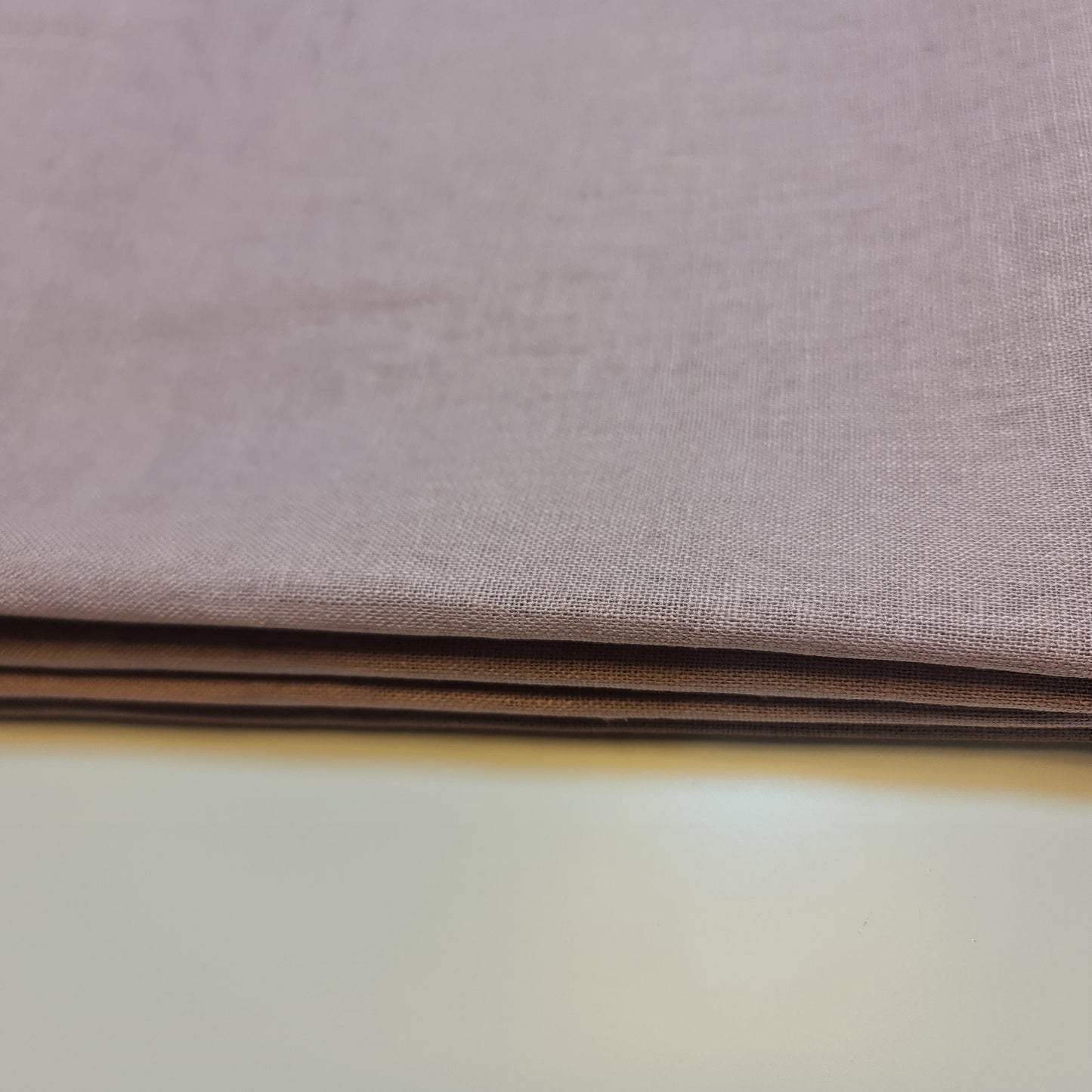 Muave, weicher Khadi-Baumwoll-Viskose-Stoff in Leinenoptik, Kleiderstoff, 15 Farben, 132 cm breit, Meterware