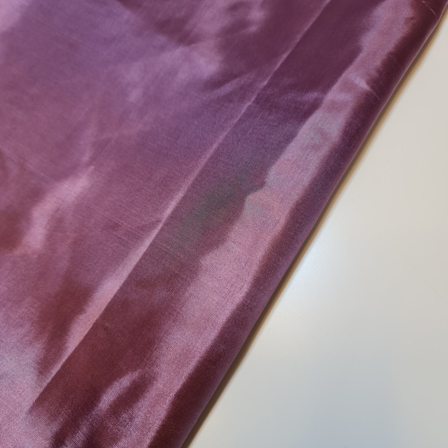 Mauve Habotai Polyester Silk Lining Fabric 150cm Wide Soft Lightweight Dress Lining Material by the Metre