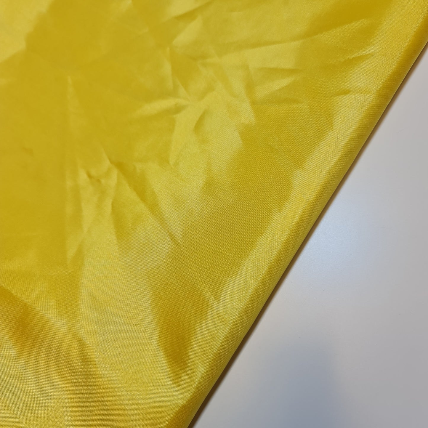 Yellow Habotai Polyester Silk Lining Fabric 150cm Wide Soft Lightweight Dress Lining Material by the Metre