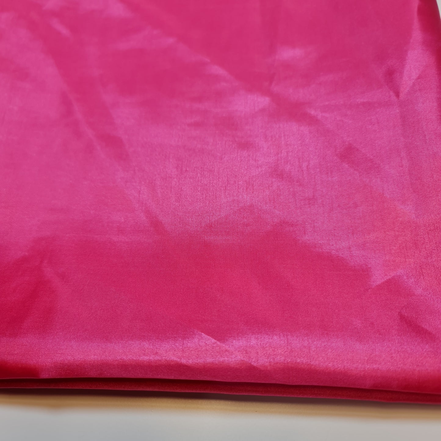 Pink Habotai Polyester Silk Lining Fabric 150cm Wide Soft Lightweight Dress Lining Material by the Metre