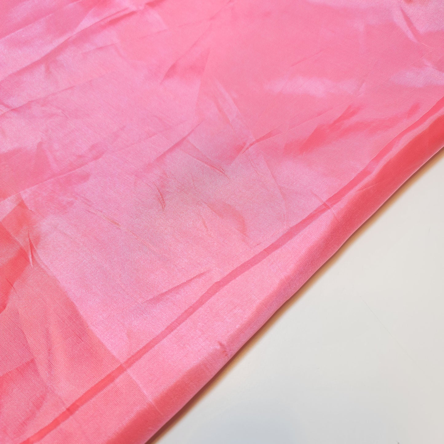 Candy Pink Habotai Polyester Silk Lining Fabric 150cm Wide Soft Lightweight Dress Lining Material by the Metre