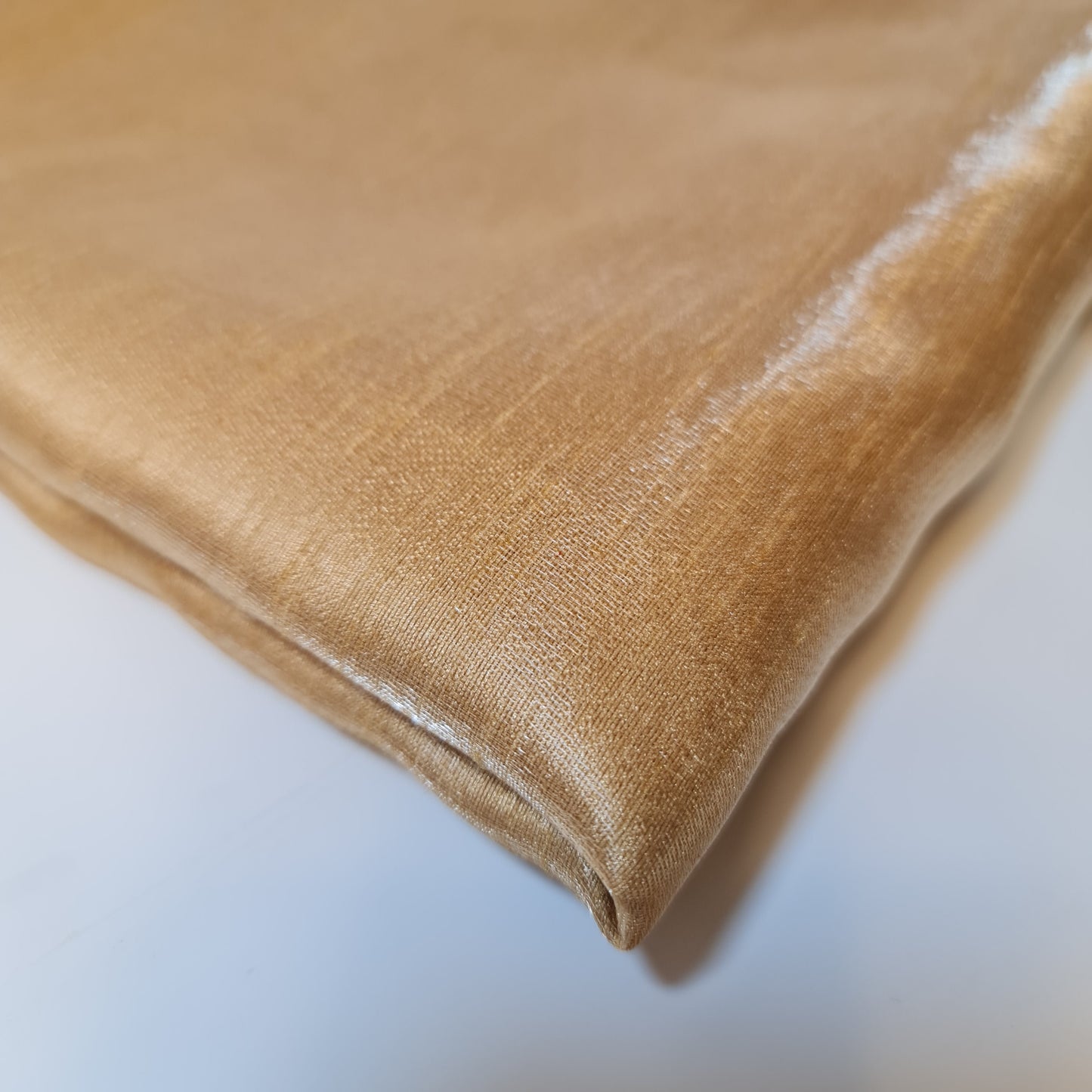 Gold Faux Dupion Raw Polyester Silk Plain Dyed Slub Shot Fabric Craft 44" By Meter